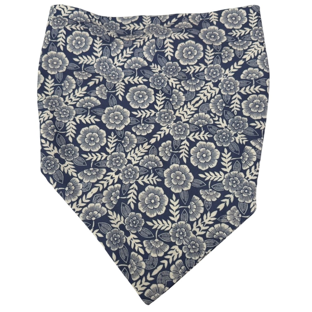 Free People x Namjosh Floral Bandana Headband Blue White Elastic Hair Accessory